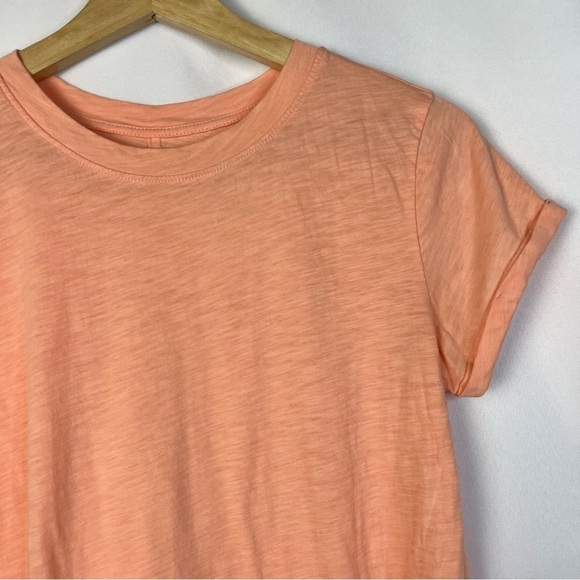 Ann Taylor LOFT Light Orange Vintage Soft Crewneck Short Sleeve T-Shirt XS - Picture 3 of 4
